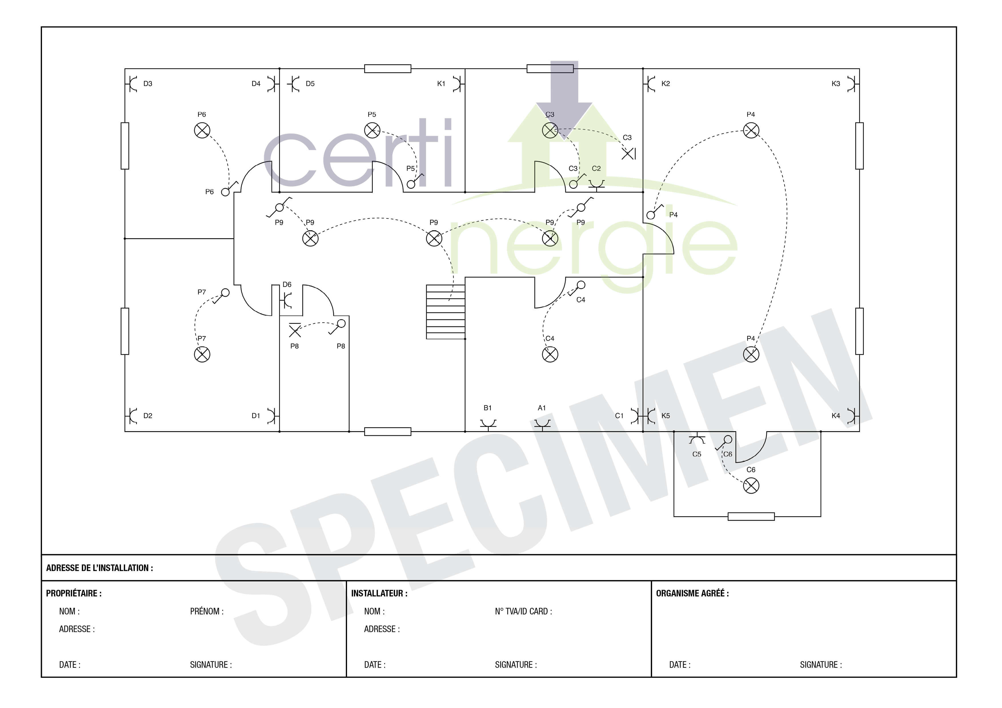 Exemple Schema Unifilaire Electrique Maison - Home Alqu