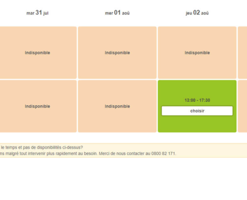 Certinergie - Agenda en ligne