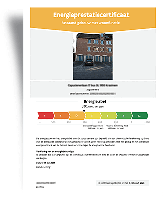 Certificat PEB en Flandre
