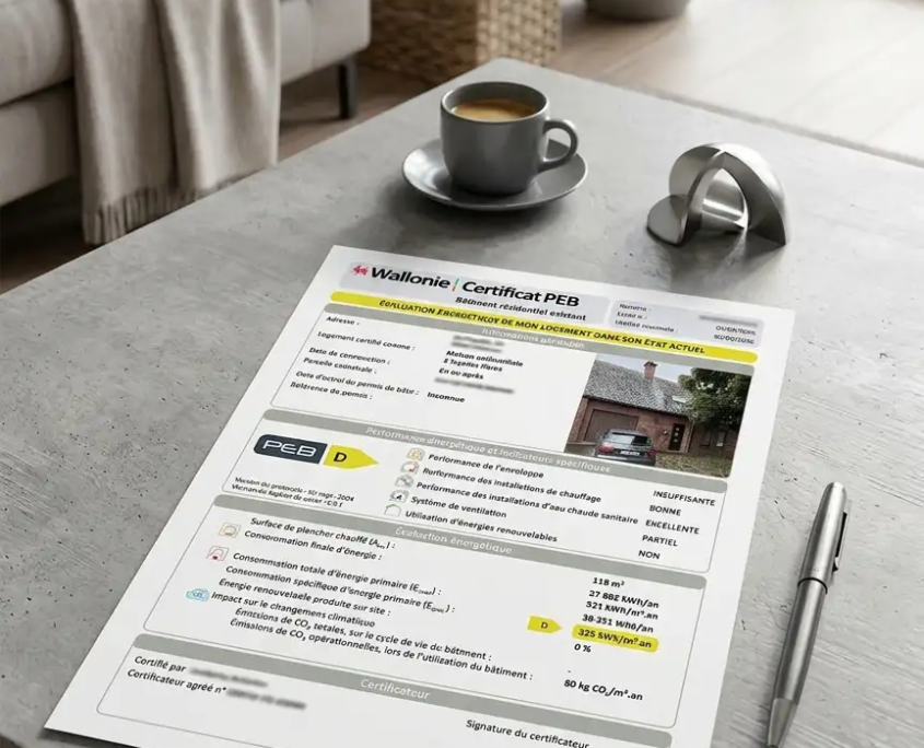 Nouveau certificat PEB Wallon en 2026
